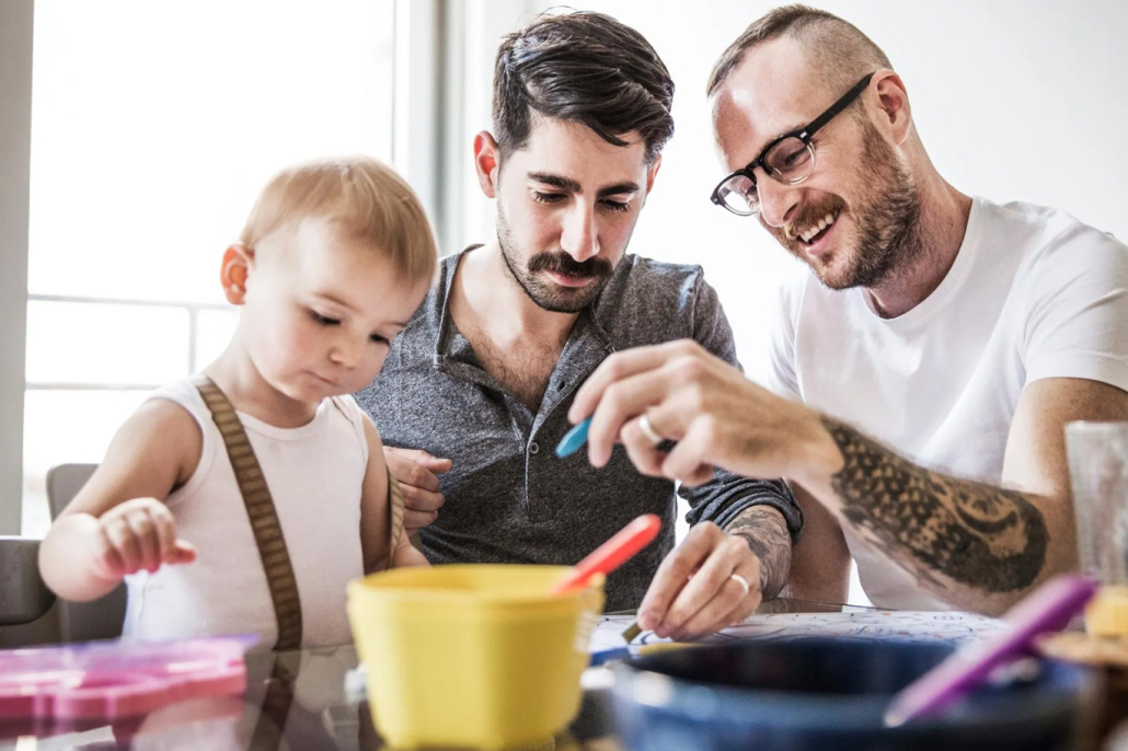 Couple with child